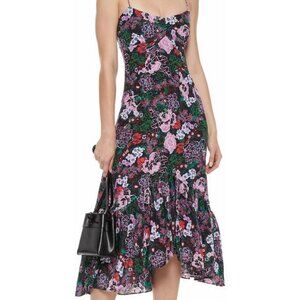 Saloni Inga Midi Silk Dress